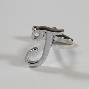 Gemelli Cufflink Letter J 100% Ottone